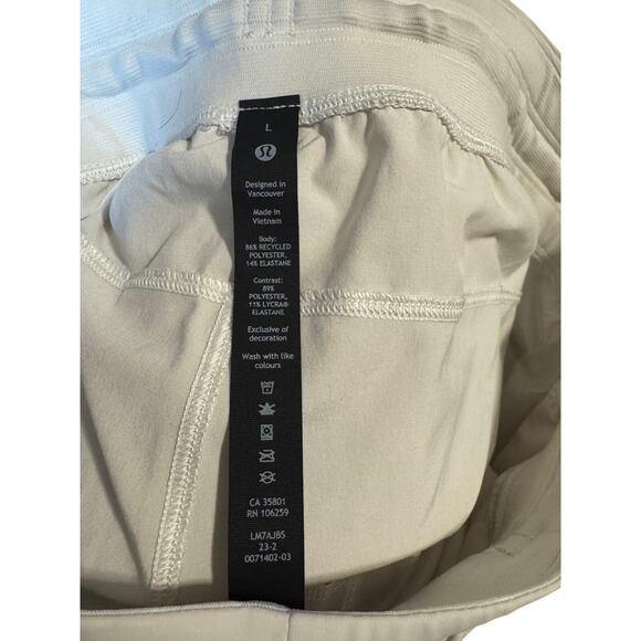 T.H.E. Linerless Lululemon Men’s Lightweight Training Shorts in Bone (Size L) - Picture 3 of 4